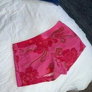 J. Crew Pink Floral Patterned Shorts
